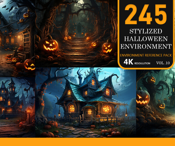 ArtStation - Tsuki's Adventure Halloween event house wallpaper