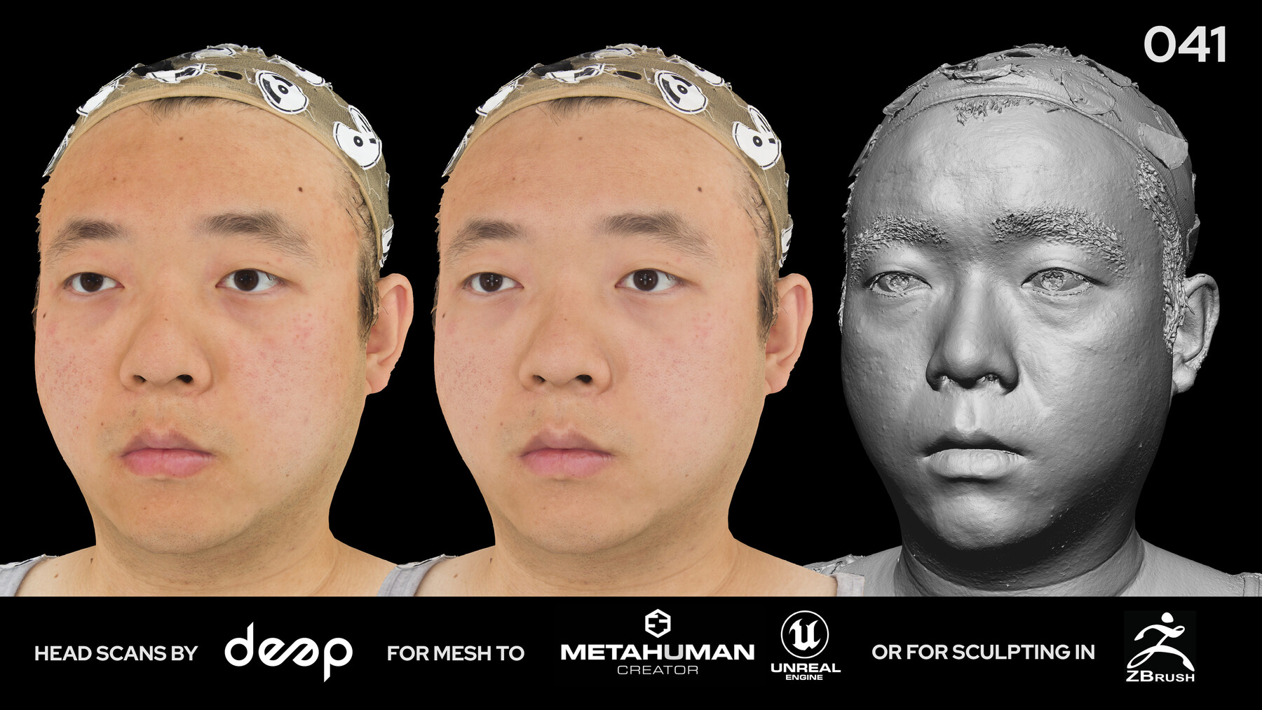 ArtStation - Asian Male 30s head scan 041 | Game Assets