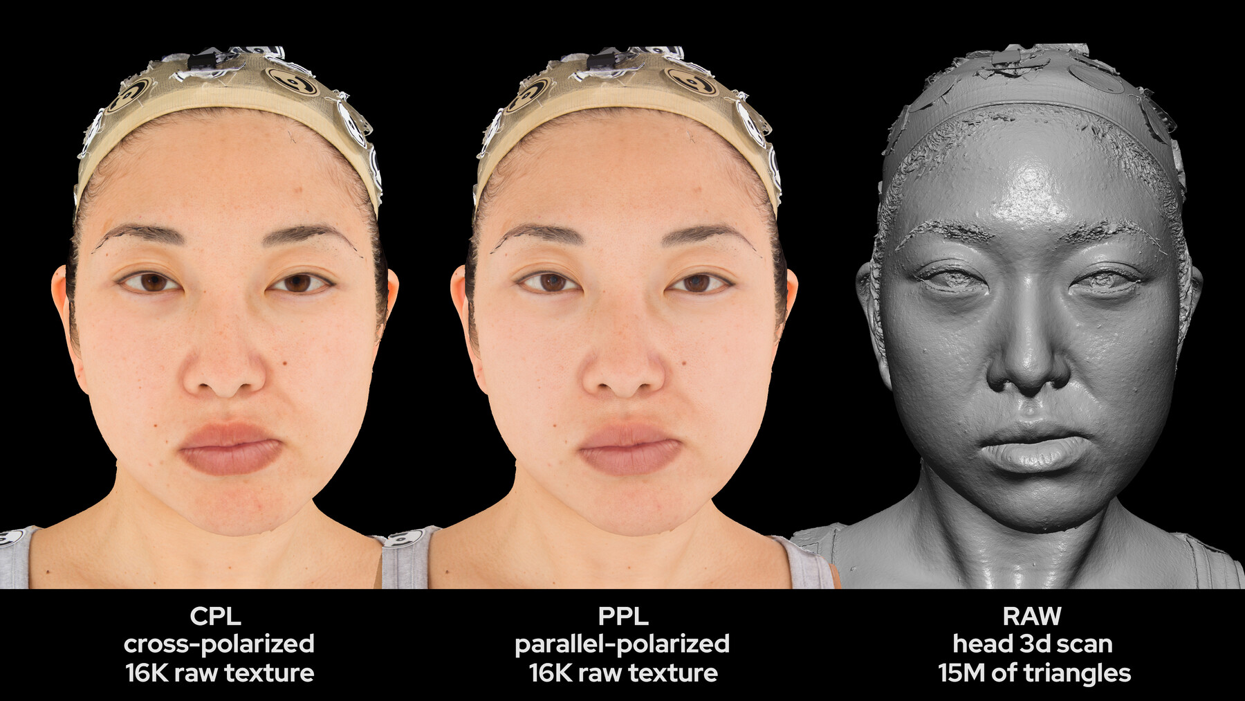 ArtStation - Asian Female 30s head scan 048 | Game Assets