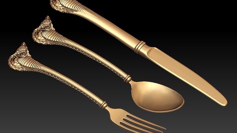 spoon fork knife