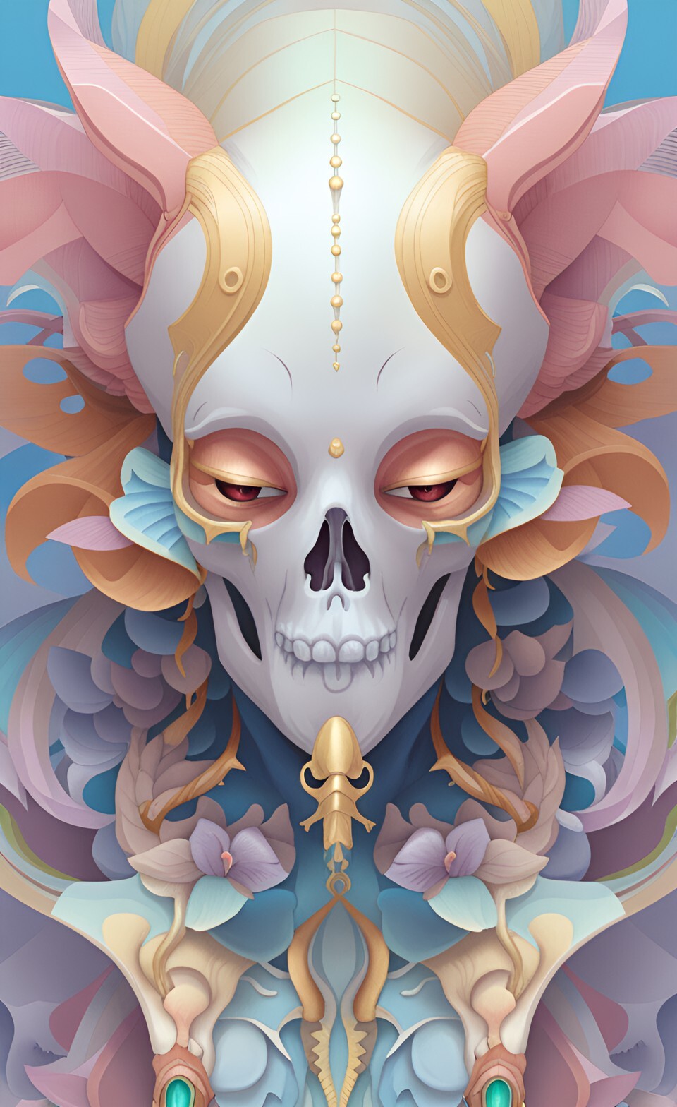 Artstation - Goddess Princess Face Close-up Portrait Ram Skull 340 Jpg 