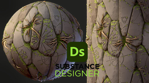 Stylized Fantasy Stone - Substance 3D Designer