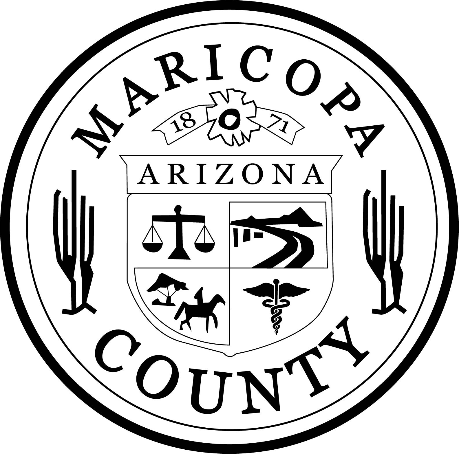 ArtStation - Maricopa County ARIZONA VECTOR FILE Black white vector ...