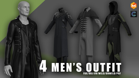 Men's outfit collection/clo3d