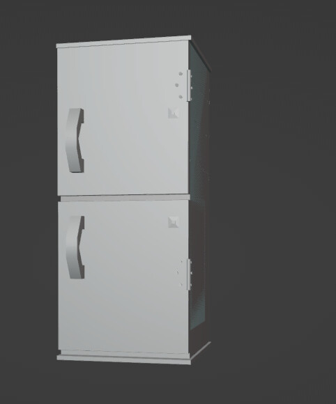 ArtStation - Low poly fridge 3d asset model | Resources