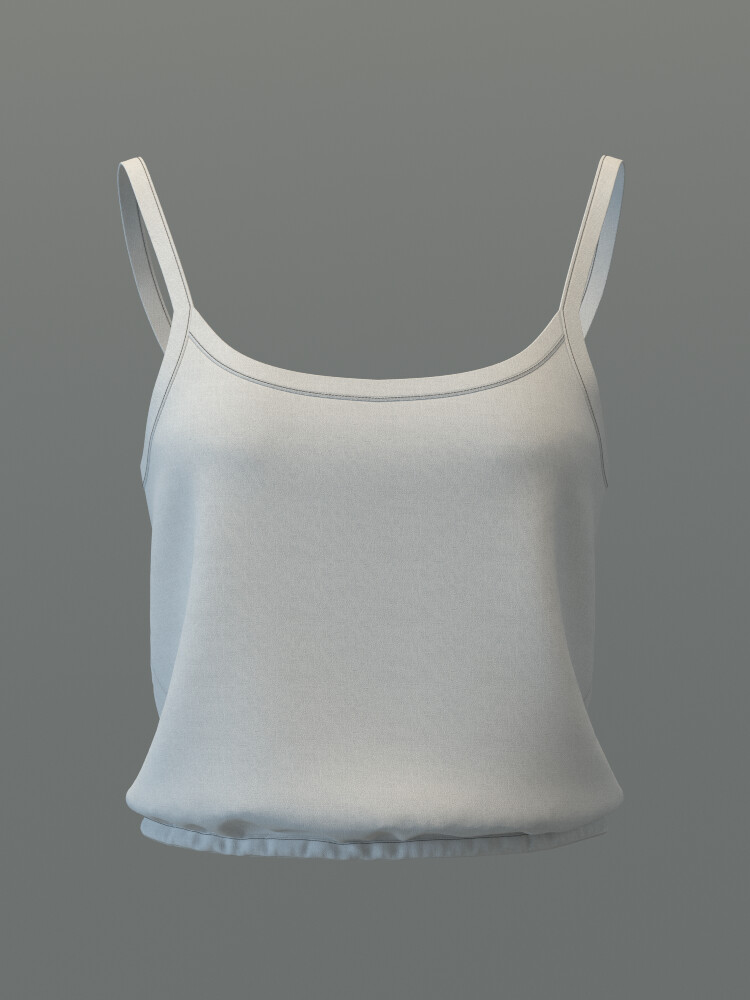ArtStation - Cropped Cami Top | Resources