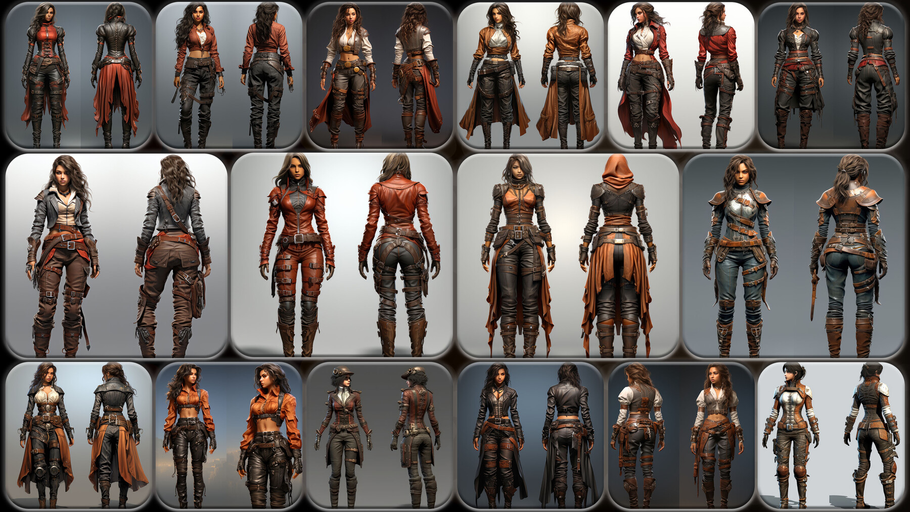 ArtStation - 200 Feminine Dieselpunk Outfit Reference Pack | 4K | v.6 ...