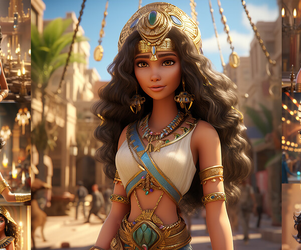 Artstation Egyptian Girl Anime Vol 09 4k Reference Image Artworks 2821