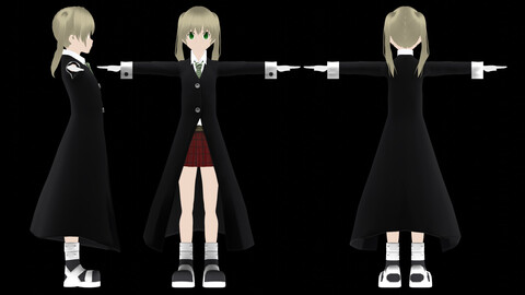 MAKA ALBARN ANIME GIRL VRCHAT AVATAR