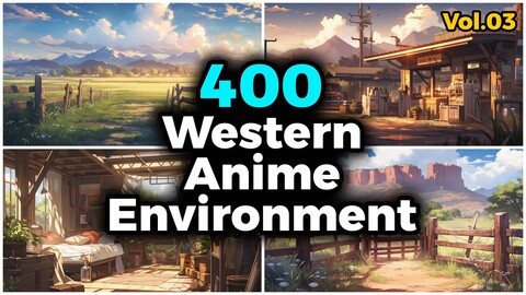 400 Western Anime Environment Concept (4k) | Vol_03