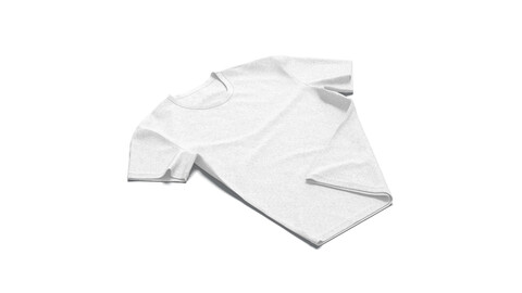 Flat Lay T-shirt - basic folded corner tee-shirt