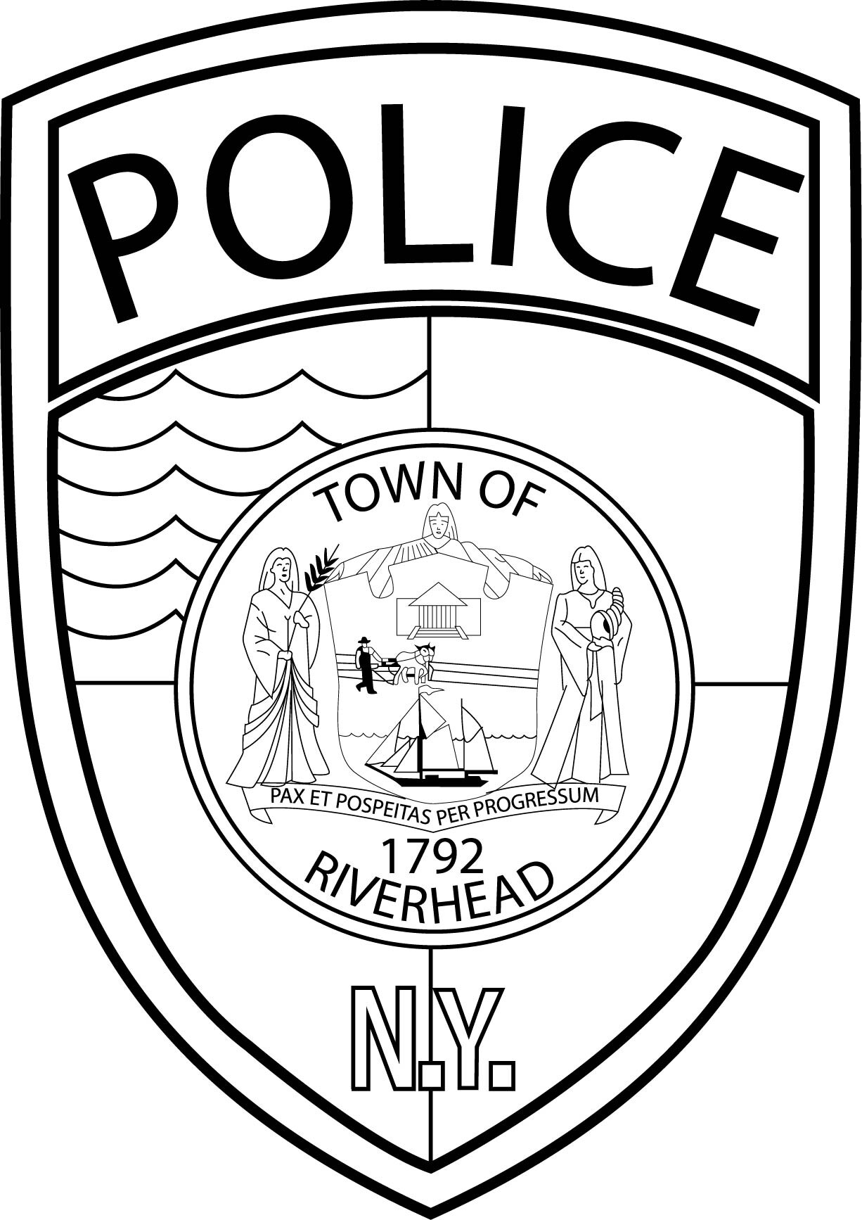 ArtStation - Riverhead New York Police Department patch vector file ...