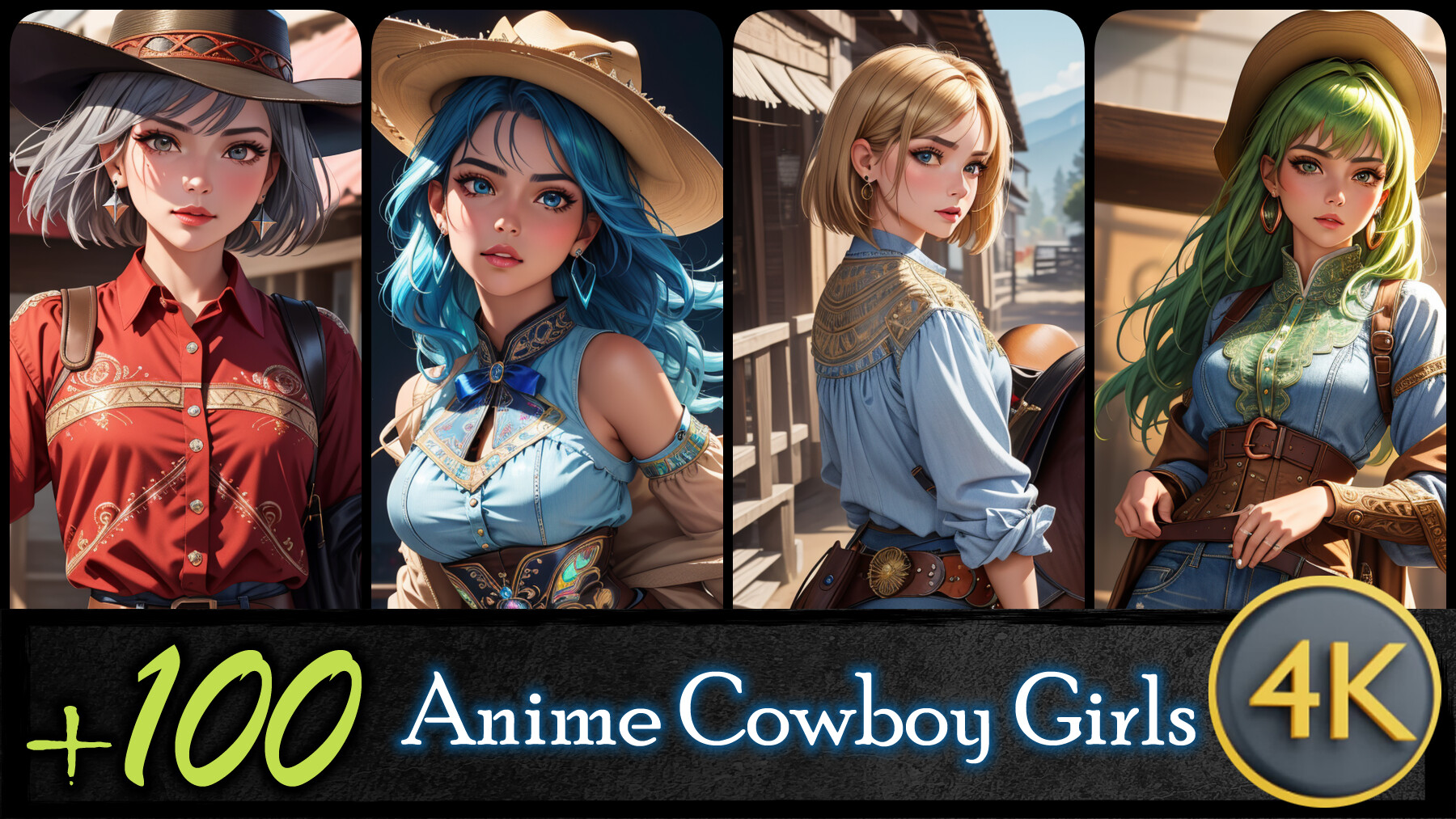Anime, wild west town, bear, fairy, wizard, ogre, HD, 4K, AI Generated Art  - Image Chest - Free Image Hosting And Sharing Made Easy