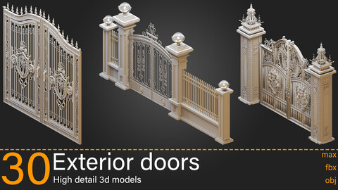 30-Exterior doors - Kitbash-vol.01