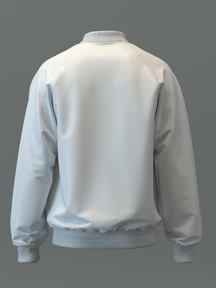 ArtStation - OFF WHITE COLLEGE JACKET MOCKUP for CLO3D and