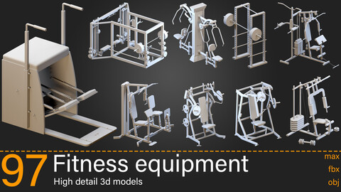 97-Fitness equipment - Kitbash-vol.02