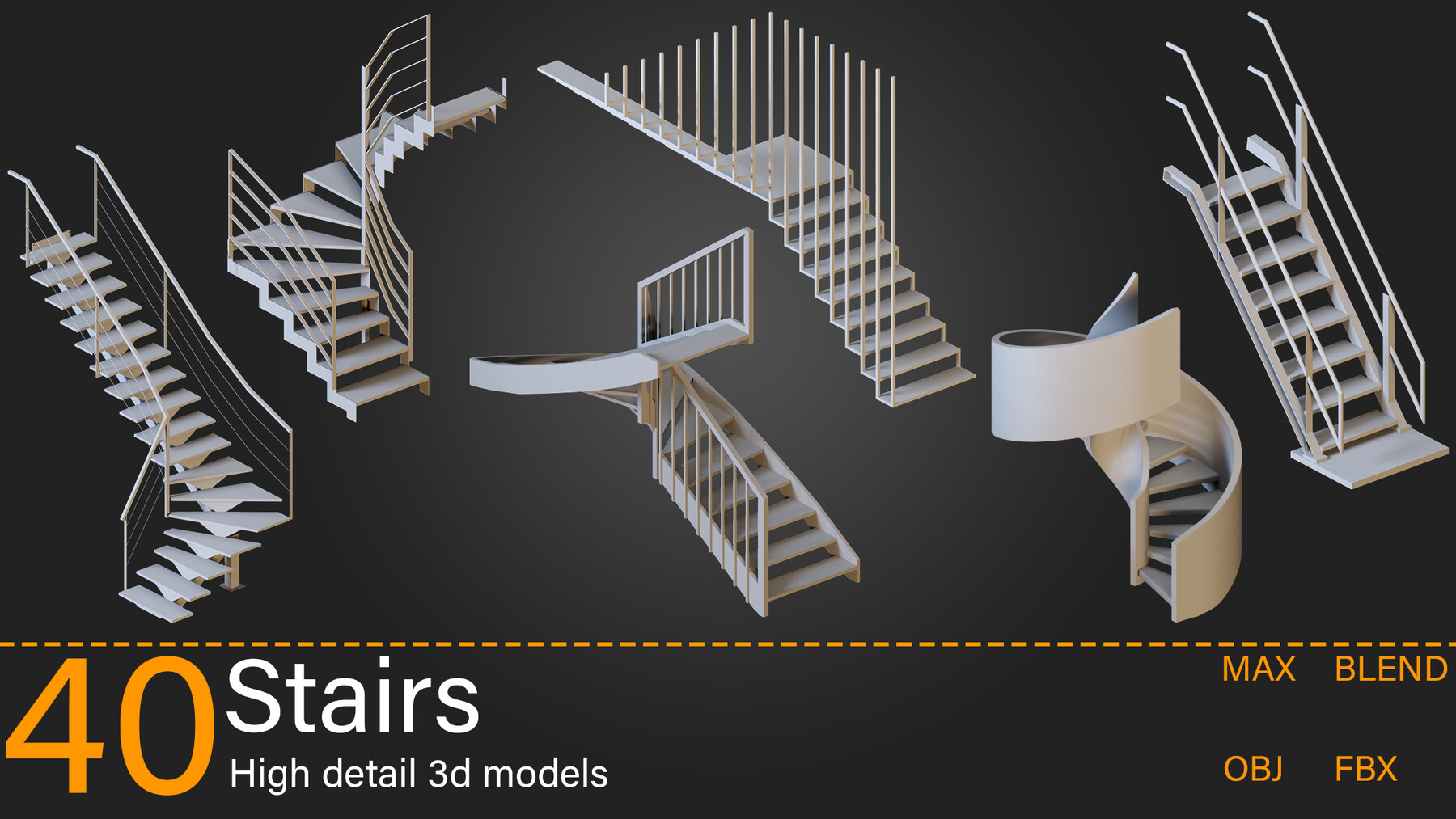 ArtStation - 40-Stairs-Kitbash-vol 02 | Resources