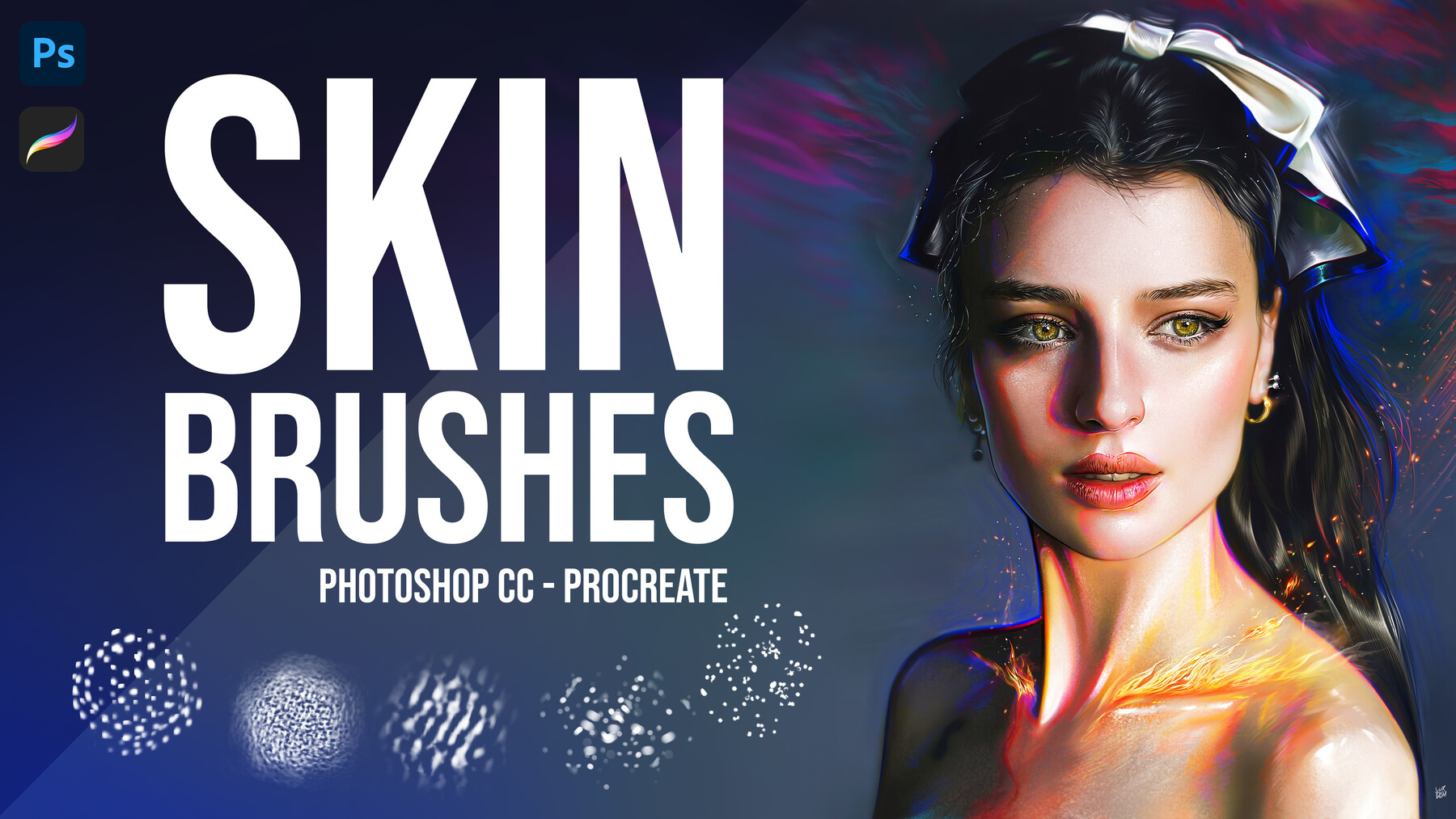 ArtStation - Skin Brushes for Photoshop and Procreate | Brushes