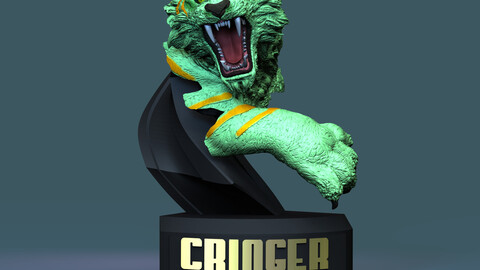 Cringer Battle catr from He-Man STL 3d printing collectibles by CG Pyro fanarts