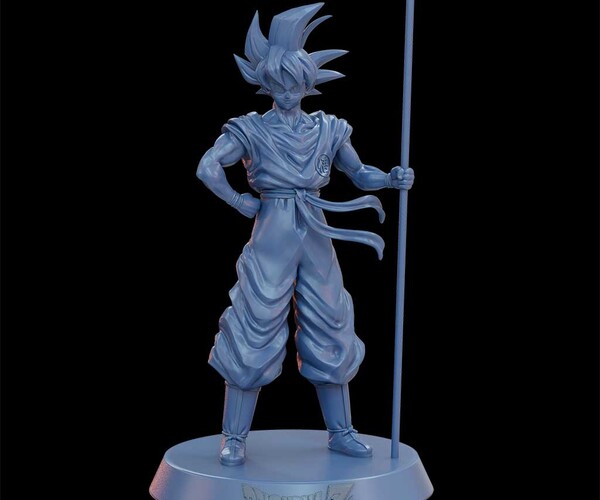 3d Design Modelo Impressão Modelo Goku Anime Ação Filho Goku Estátua Dragão  Bola Z Dragão Bola Figura - Compre 3d Design Modelo Impressão Modelo Goku  Anime Ação Filho Goku Estátua Dragão Bola