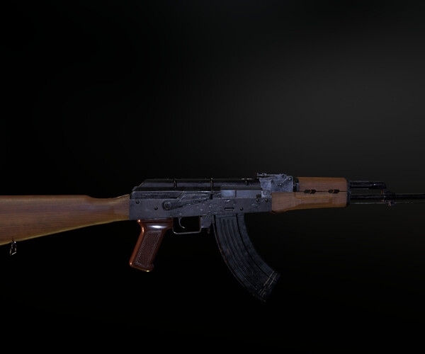 ArtStation - Assault Rifle AK-47 Model Only | Game Assets