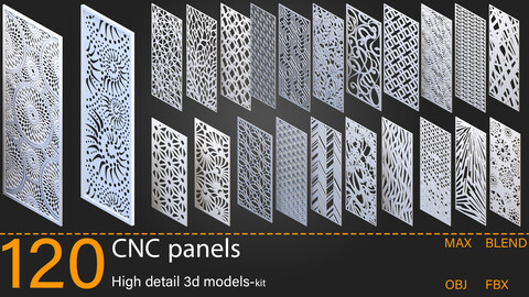 120-CNC panels-Kitbash-vol 01