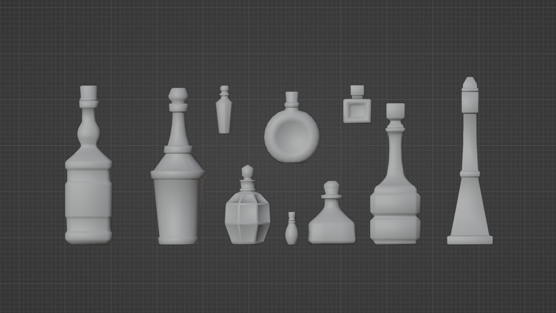 ArtStation - Decorative Bottles Pack (Blender)