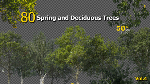 80 Spring and Deciduous Trees Vol.4
