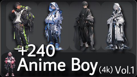 +240 Anime Boy Concept(4k)