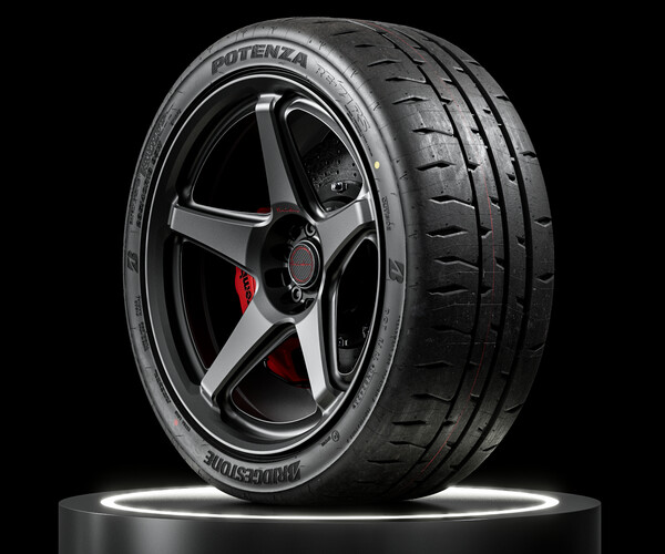 ArtStation - Bridgestone Potenza RE-71RS • 235/40 R18 (95W) • 200