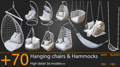 +70-Hanging chairs & hammocks-Kitbash