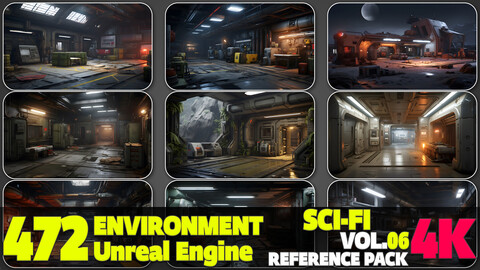 472 4K Sci-Fi Environment Reference Pack Vol.06