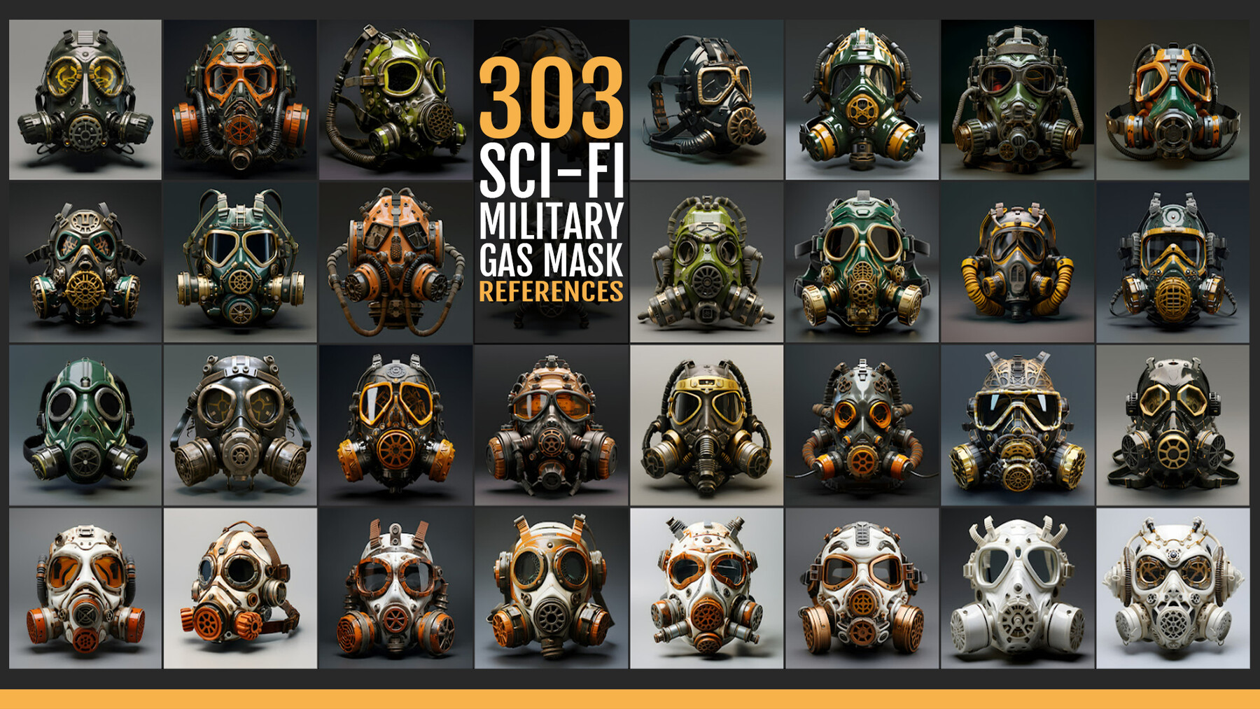 303 Sci-Fi Military Gas Mask