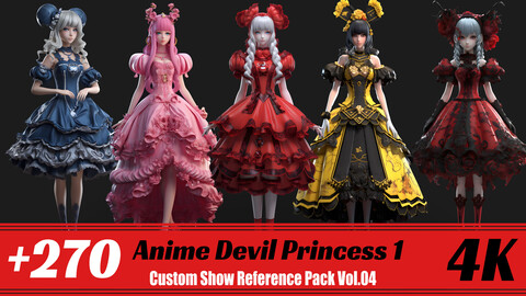 +270 Anime Devil Princes 1 | 4K | Custom Reference pack Vol.04