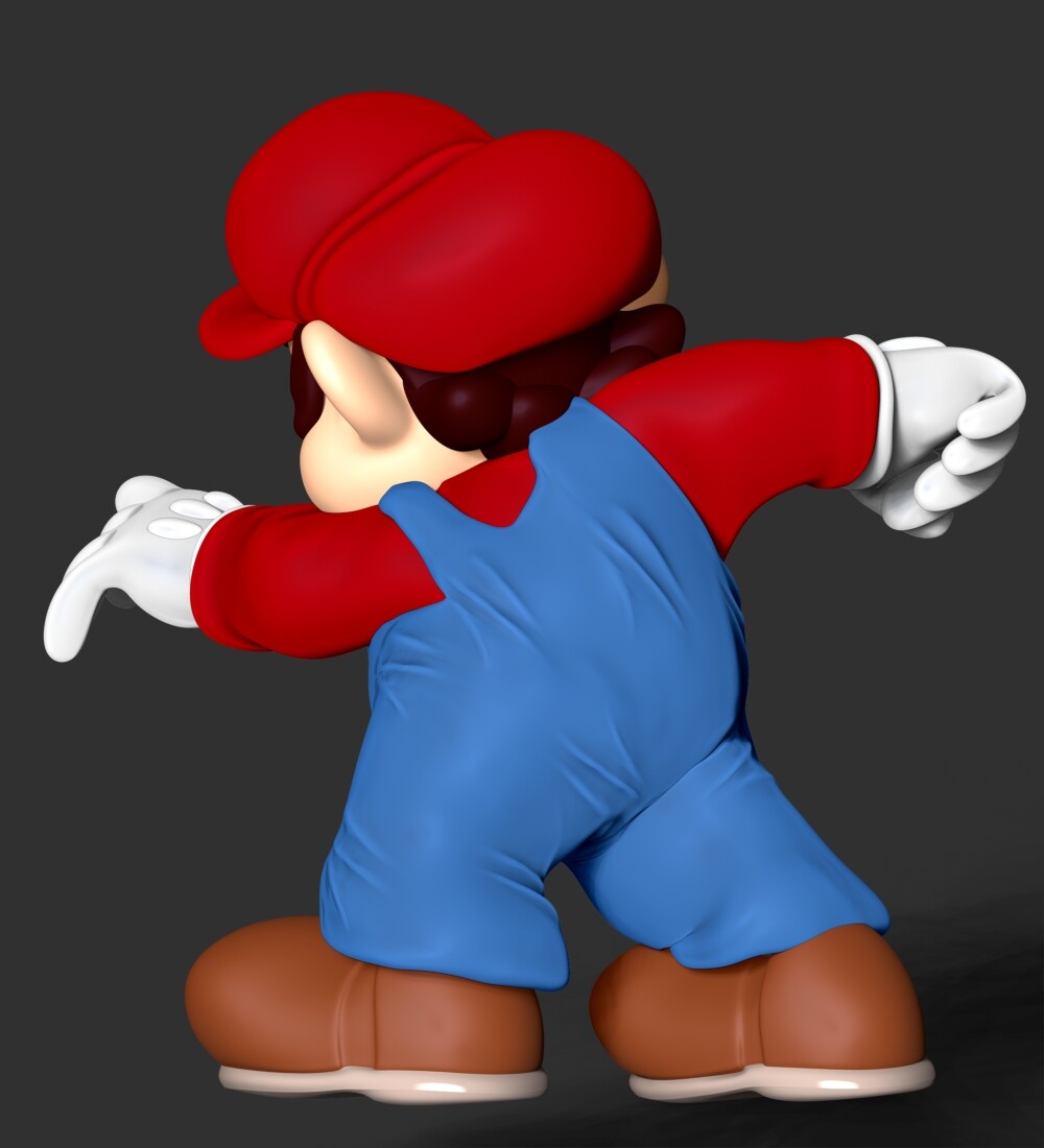 Luigi - Super Mario Bros 3D Print Model by Bon Bon Art