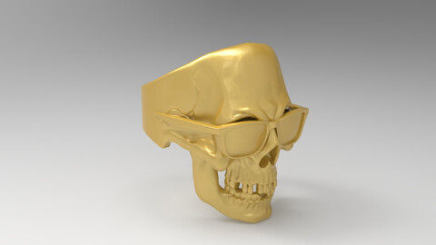 Skull Ring-2 3D-print model file