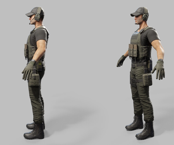 ArtStation - US Modern Soldier | Game Assets