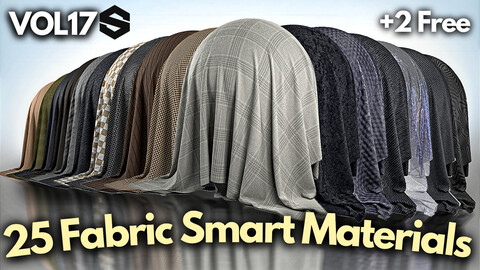 25 Fabric smart materials + 2 free #Vol.17