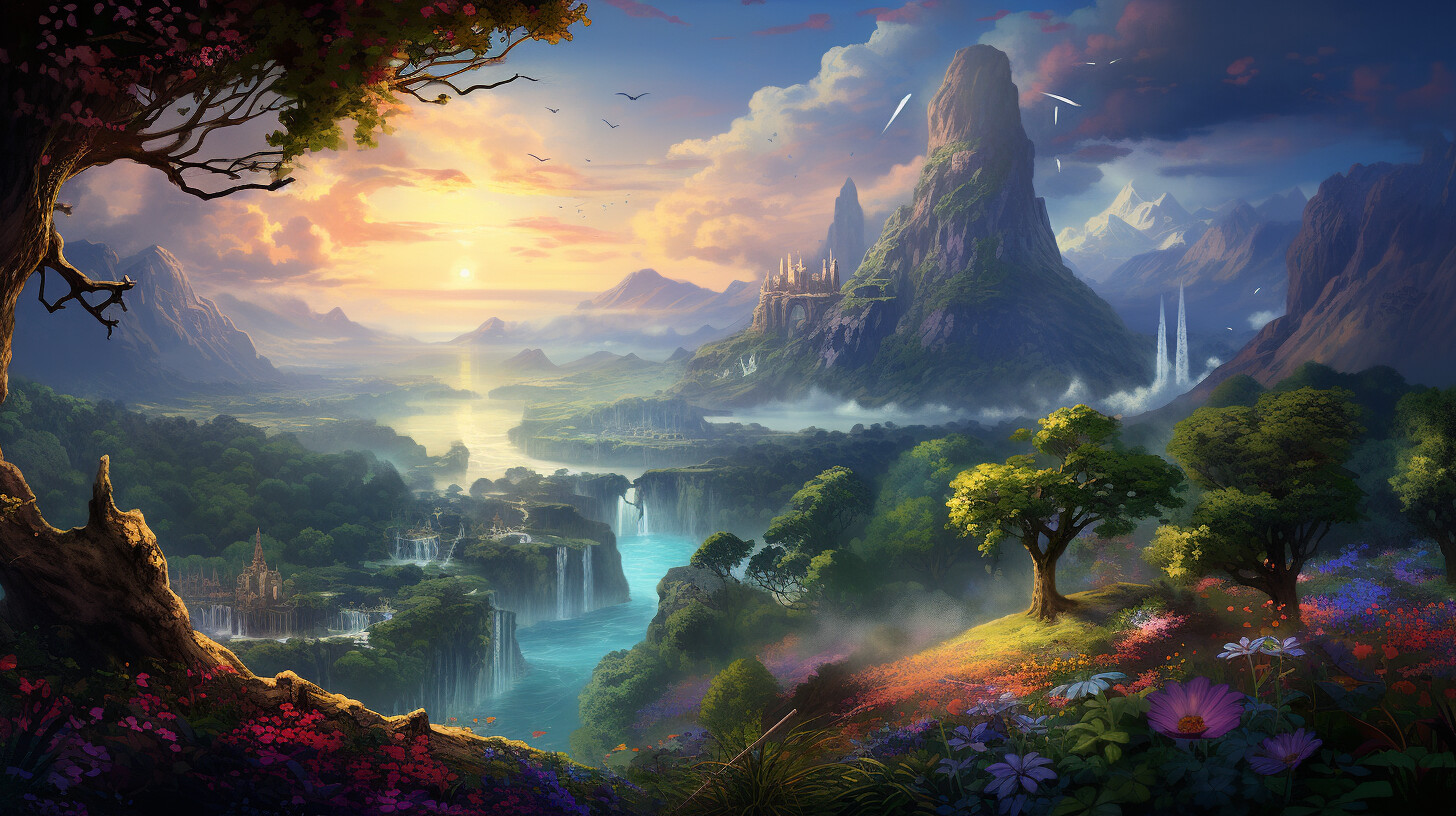 ArtStation - 570+ Fairy Magical Landscapes Images 4K | Artworks