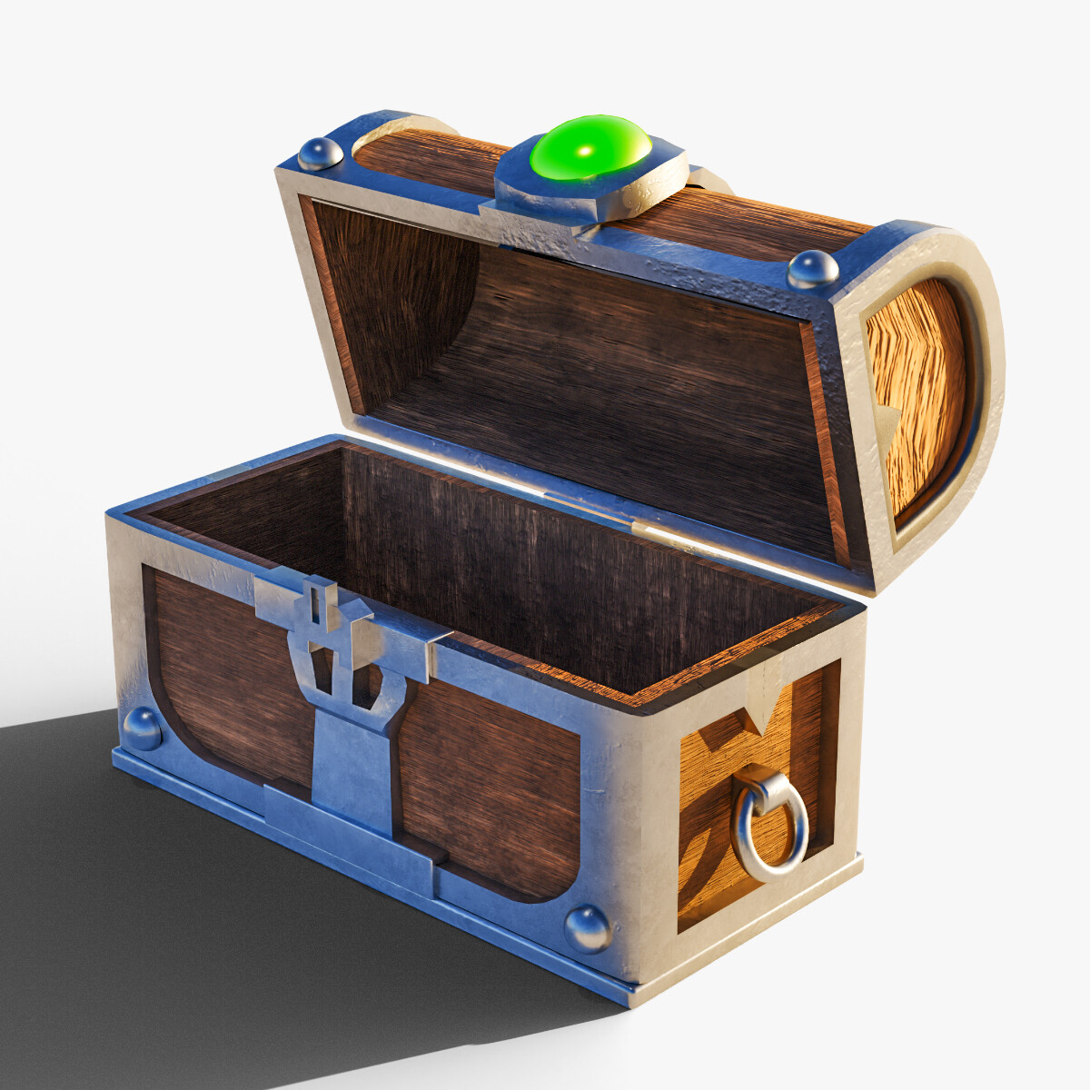 Treasure Chest Game Asset Low Poly 3D model