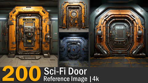 Sci-Fi Door | Reference Images | 4K