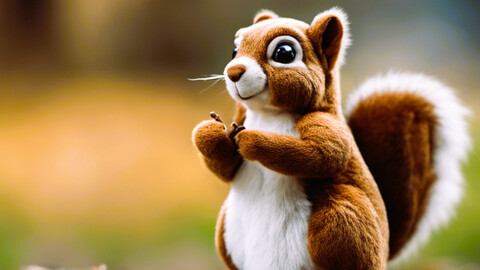 Product Photo Stuffed Animal Squirrel #2
