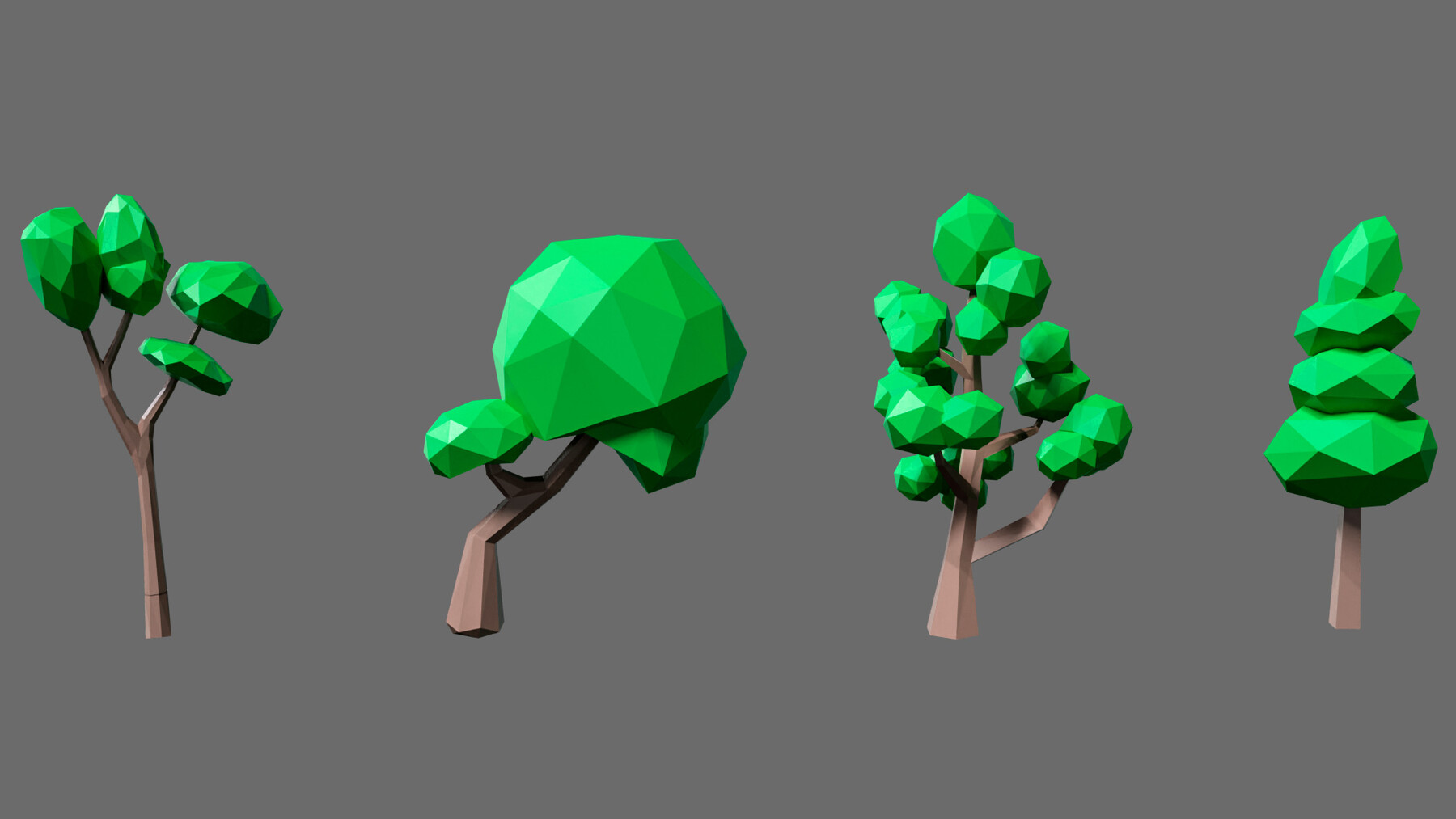 ArtStation - Cartoon vegetation 2 | Game Assets