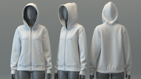 Zippered Hoodie