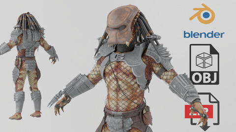 City Hunter Predator Textured Model