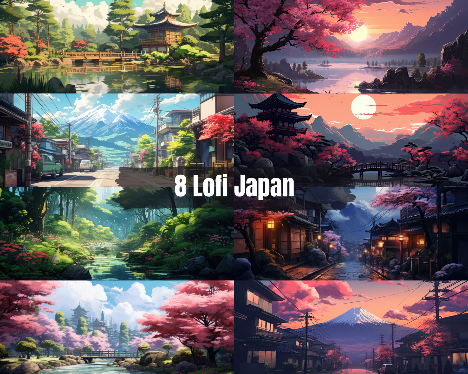 ArtStation - 64+ Lofi Digital Wallpapers, MEGA Bundle, Lofi Themed Desktop  Backgrounds