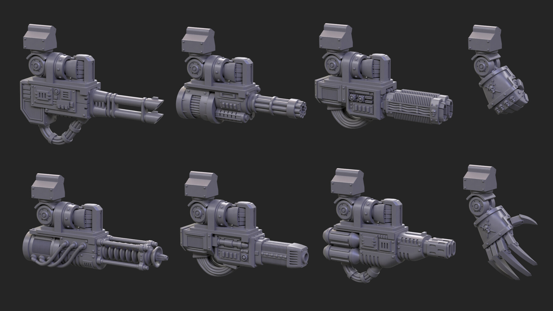 ArtStation - Eternus Weapon Pack for 3D Print | Resources