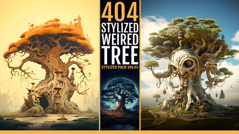 404 Stylized Weird Tree VOL45