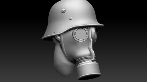 GERMAN GAS MASK HELMET