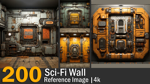 Sci-Fi Wall | Reference Images | 4K